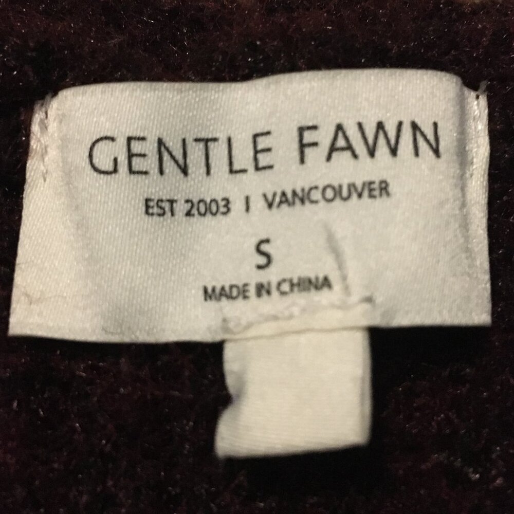 Gentle Fawn Hartley Textured Knit Sweater | Merlot Burgundy | Size Small - Picture 10 of 16